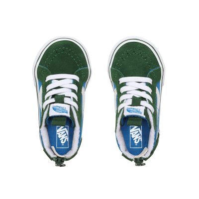Vans 2-Tone Sk8-Hi Zip - Çocuk Bilekli Ayakkabı (Mavi Yeşil)